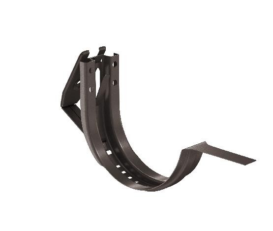 Водосток Aquasistem, система 150/100 - Крюк крепления желоба короткий регулируемый RR 32 Тёмно-Коричневый купить в Тосно