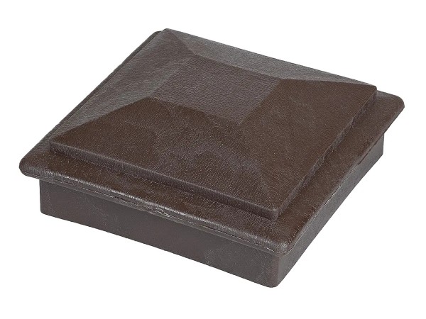 Крышка верхняя фигурная ПВХ для столба Deckart 100х100 Венге купить в Тосно