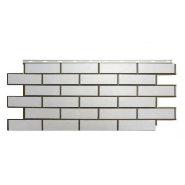 Фасадная панель Nordside, Гладкий Кирпич, Белый купить в Тосно