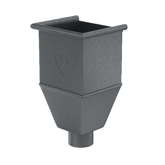 Водосток Aquasistem, Система 125/90 - Воронка_водосборная удлиненая RR 23 Маренго matt купить в Тосно