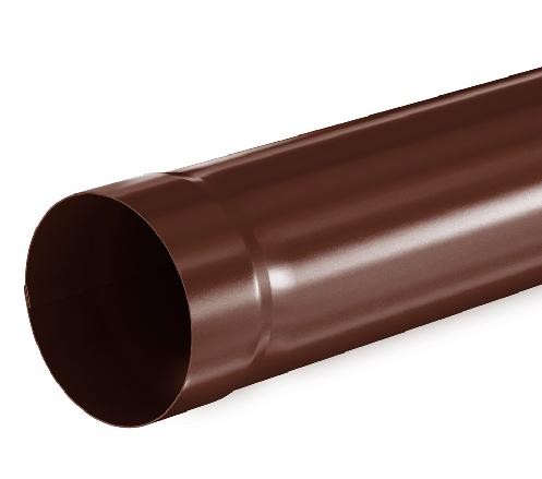 Водосток Aquasistem, система 125x90 - Труба водосточная 3.00м RAL 8017 Коричневый купить в Тосно