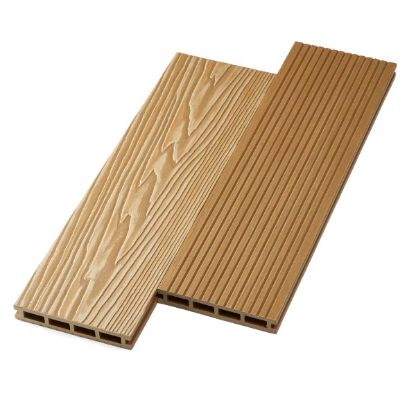 Террасная доска ДПК NanoWood двусторонняя New 3D тиснение + вельвет Орех купить в Тосно