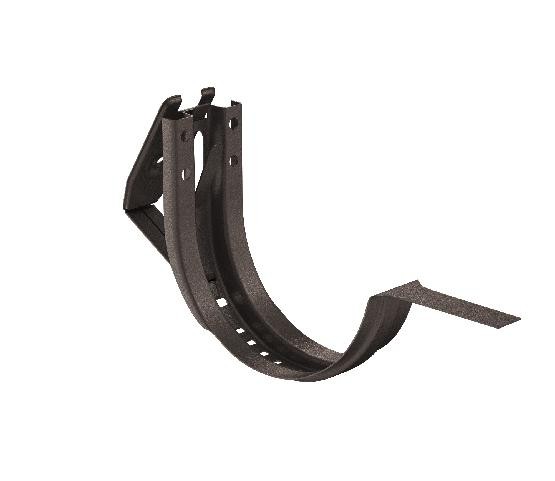 Водосток Aquasistem, Система 150/100 - Крюк крепления желоба короткий регулируемый RR 32 Тёмно-коричневый matt купить в Тосно