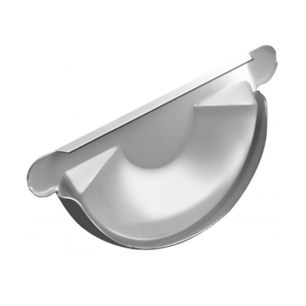 Водосток Grand Line 150x100 – Заглушка желоба RAL 9003 купить в Тосно