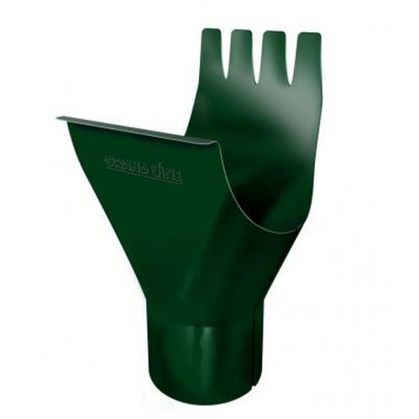 Водосток Grand Line 125x90 – Воронка желоба RAL 6005 купить в Тосно