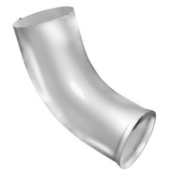 Водосток Grand Line 150x100 – Колено сливное RAL 9003 купить в Тосно