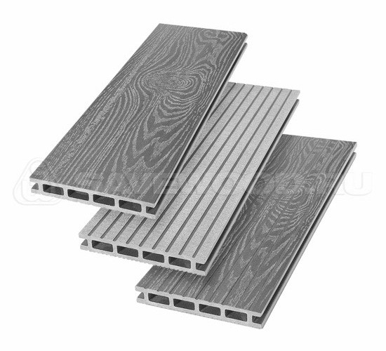 Террасная доска из ДПК SW Carpinus (T) — двухсторонняя пепельный купить в Тосно