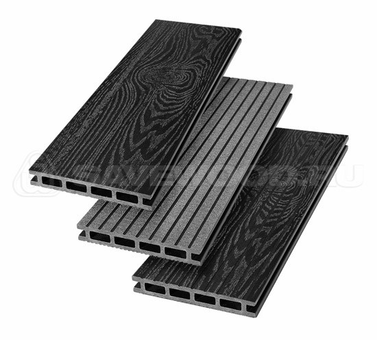 Террасная доска из ДПК SW Carpinus (T) — двухсторонняя черный купить в Тосно
