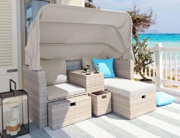 Комплект мебели AFINA плетеной из иск. ротанга AFM-330 Beige купить в Тосно