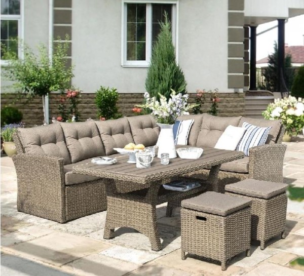 Комплект мебели AFINA плетеной из иск. ротанга AFM-307B Beige купить в Тосно