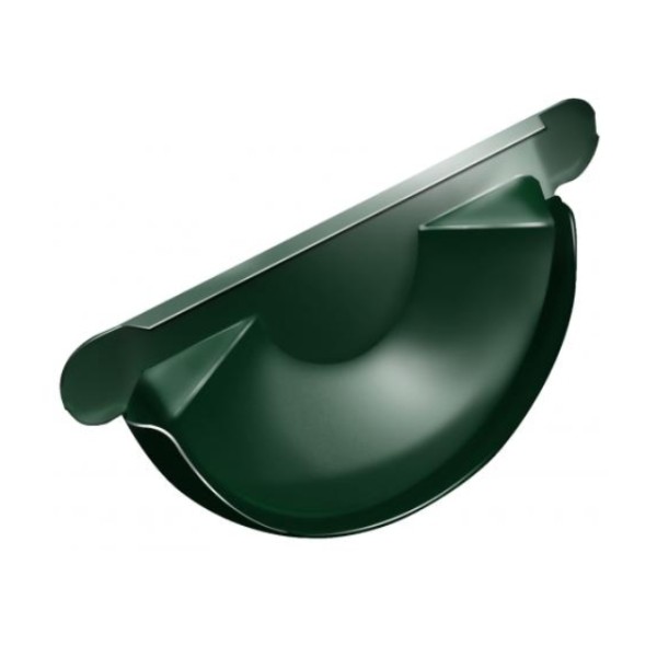 Водосток Grand Line 125x90 – Заглушка желоба RAL 6005 купить в Тосно