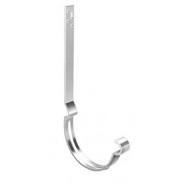 Водосток Grand Line 150x100 – Кронштейн длинный полоса RAL 9003 купить в Тосно