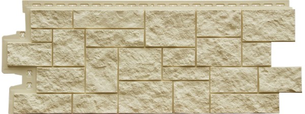 Фасадная панель Grand Line Дикий камень Стандарт бежевый купить в Тосно