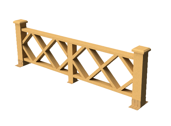 Ограждения декоративное ДПК GRINDERDECO Миллениум песчаник купить в Тосно