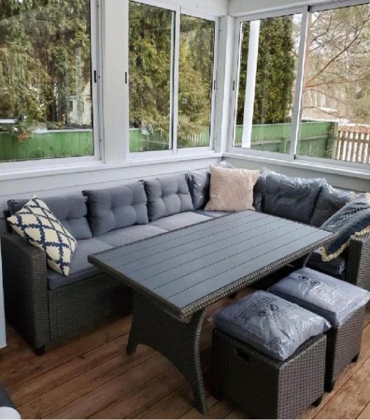 Комплект мебели AFINA плетеной из иск. ротанга AFM-307G-Grey купить в Тосно