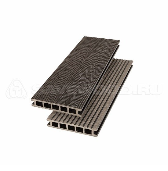 Террасная доска из ДПК SW Ornus радиальный распил темно-коричневый купить в Тосно