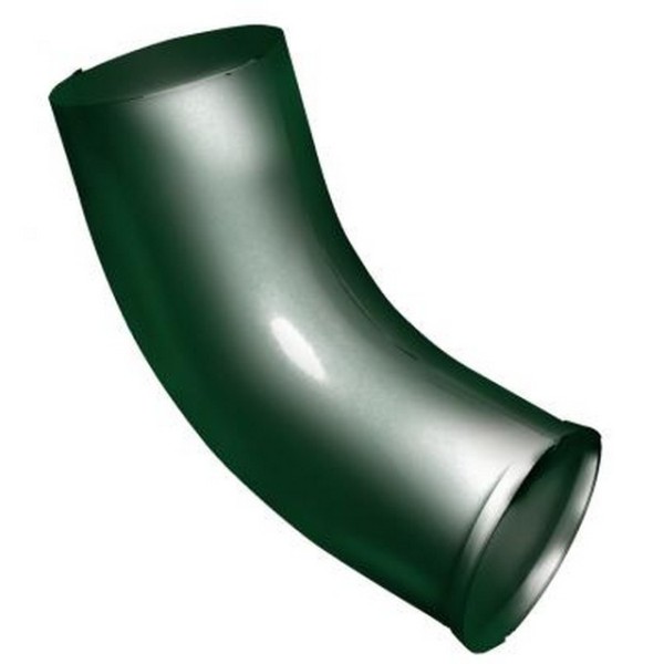 Водосток Grand Line 125x90 – Колено сливное RAL 6005 купить в Тосно