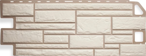 Цокольный сайдинг альта-профиль - коллекция "камень", белый купить в Тосно