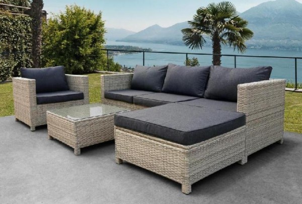 Комплект мебели AFINA плетеной из иск. ротанга YR821G Grey/Grey купить в Тосно