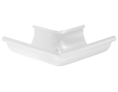 Водосток Aquasistem, система 150x100 - Угол желоба, наружный 90° RR 20 Мраморно-белый