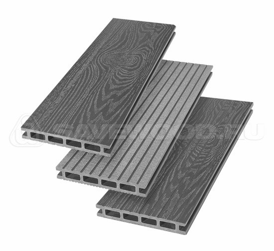 Террасная доска из ДПК SW Carpinus (T) — двухсторонняя графит купить в Тосно