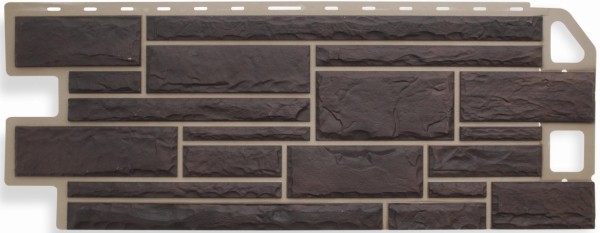 Цокольный сайдинг альта-профиль - коллекция "камень", жжёный купить в Тосно
