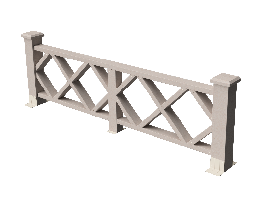 Ограждения декоративное ДПК GRINDERDECO Миллениум выбеленый дуб купить в Тосно