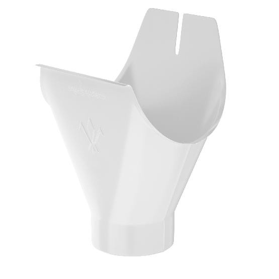 Водосток Aquasistem, система 125x90 - Воронка желоба RR 20 Мраморно-белый купить в Тосно