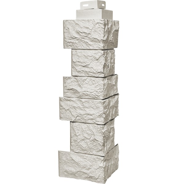 Угол наружный FineBer “Дикий камень” Жемчуг купить в Тосно