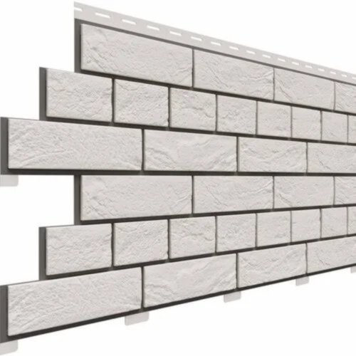 Фасадная панель Доломит Кирпич Славянка Белый купить в Тосно