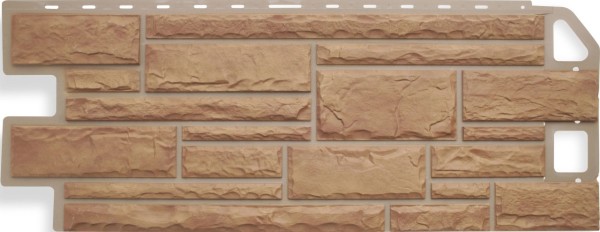 Цокольный сайдинг альта-профиль - коллекция "камень", бежевый купить в Тосно