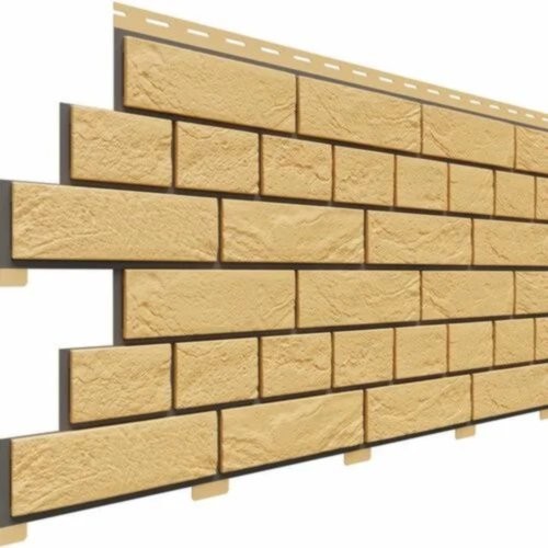 Фасадная панель Доломит Кирпич Славянка Желтый купить в Тосно