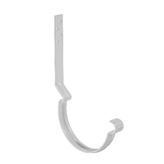 Водосток Aquasistem, система 125x90 - Крюк крепления желоба длинный RR 20 Мраморно-белый купить в Тосно