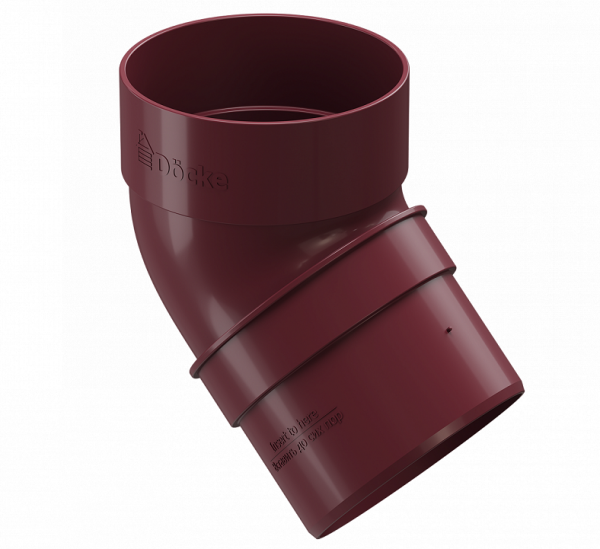 Колено 45˚ПВХ Docke STANDART красный купить в Тосно