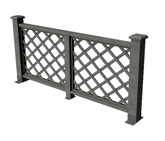 Ограждения декоративное ДПК GRINDERDECO Ламбет серый базальт купить в Тосно