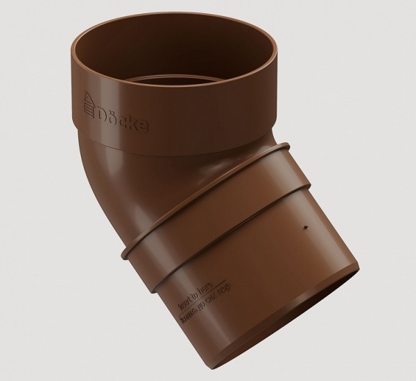 Колено 45˚ПВХ Docke STANDART Светло-коричневый купить в Тосно