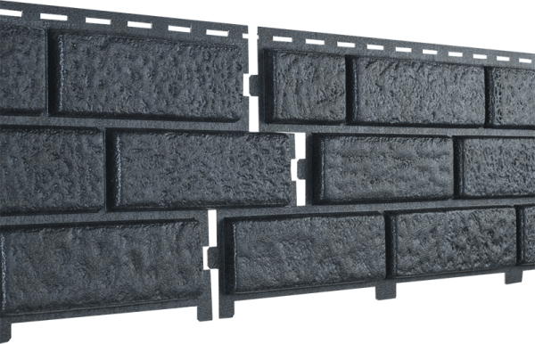 Фасадная панель Ю-Пласт Стоун Хаус Кирпич Графитовый купить в Тосно