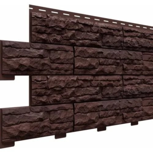 Фасадная панель Скалистый риф Премиум Каштан купить в Тосно