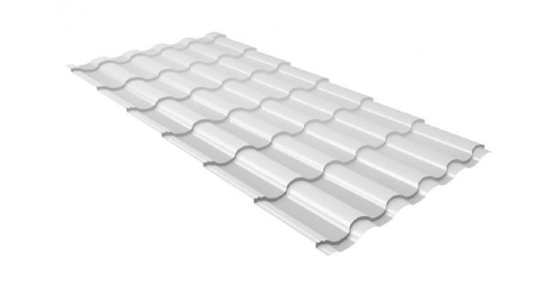 Металлочерепица кредо 0,5 Satin RAL 9003 сигнальный белый купить в Тосно
