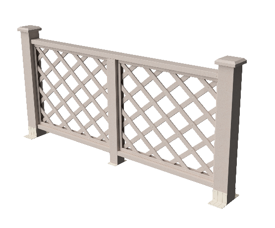 Ограждения декоративное ДПК GRINDERDECO Ламбет выбеленый дуб купить в Тосно