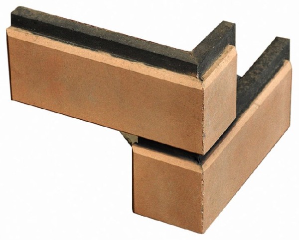 Угловой элемент Кирисс Фасад Гладкий кирпич с фаской купить в Тосно