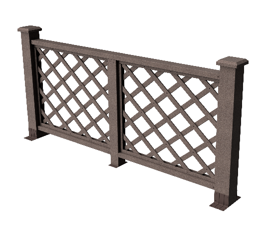 Ограждения декоративное ДПК GRINDERDECO Ламбет венге купить в Тосно
