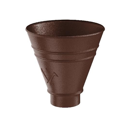 Водосток Aquasistem, Система 125x90 - Воронка водосборная круглая RAL 8017 Коричневый matt купить в Тосно