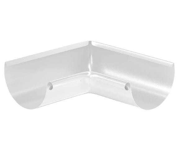 Водосток Aquasistem, система 125x90 - Угол желоба, внутренний 90° RR 20 Мраморно-белый купить в Тосно