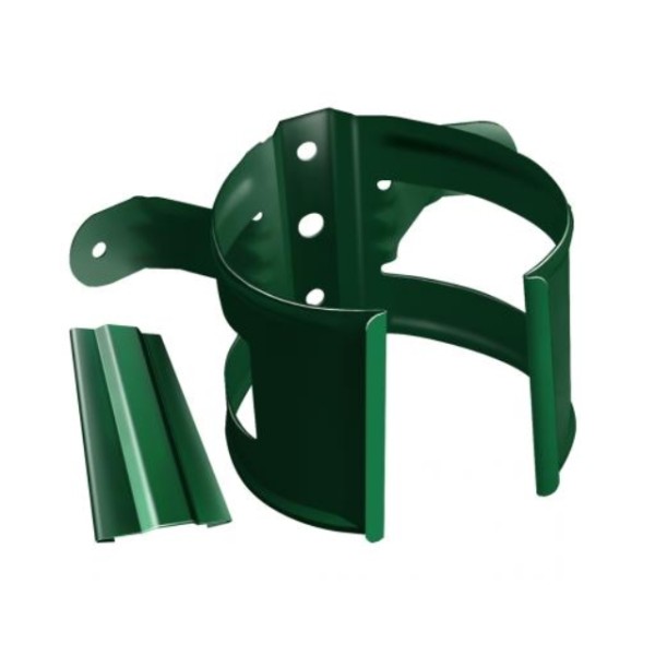 Водосток Grand Line 125x90 – Хомут трубы (на дерево) RAL 6005 купить в Тосно