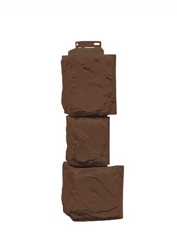 Угол наружный «Камень крупный» Коричневый купить в Тосно