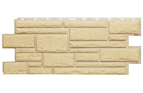 Фасадная панель Техоснастка, Камень Дикий, Желтый купить в Тосно