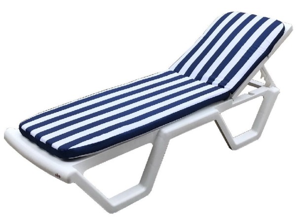 Матрас для шезлонга TWEET Синие белые полоски купить в Тосно