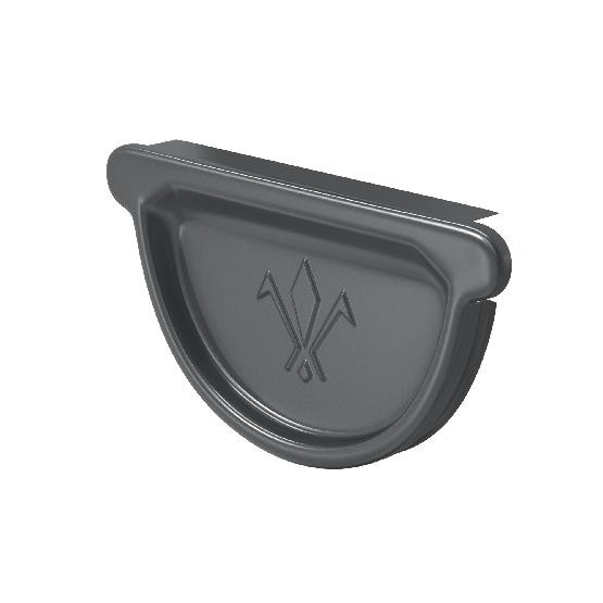 Водосток Aquasistem, система 150/100 -  Заглушка универсальная с резиновым уплотнителем RAL 7024 Тёмно-серый купить в Тосно