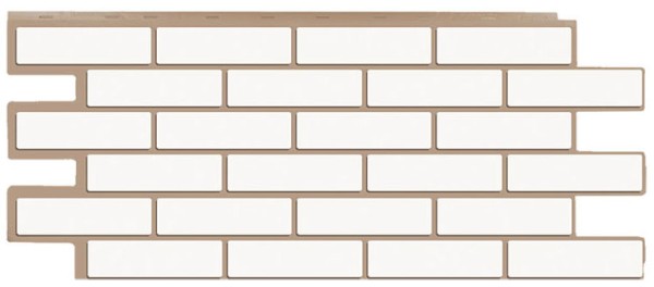 Фасадная панель T-Сайдинг - Кирпич Модерн Белый купить в Тосно